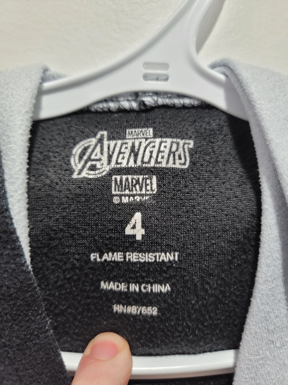 Marvel Black Panther Kids One-Piece Footie Hoodie Pjs Sz 4